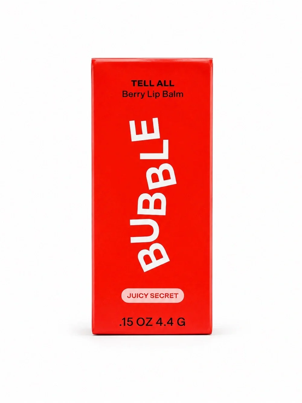 Bubble Tell All Berry Lip Balm Juicy Secret Hydrating Plant-Based Sealed New